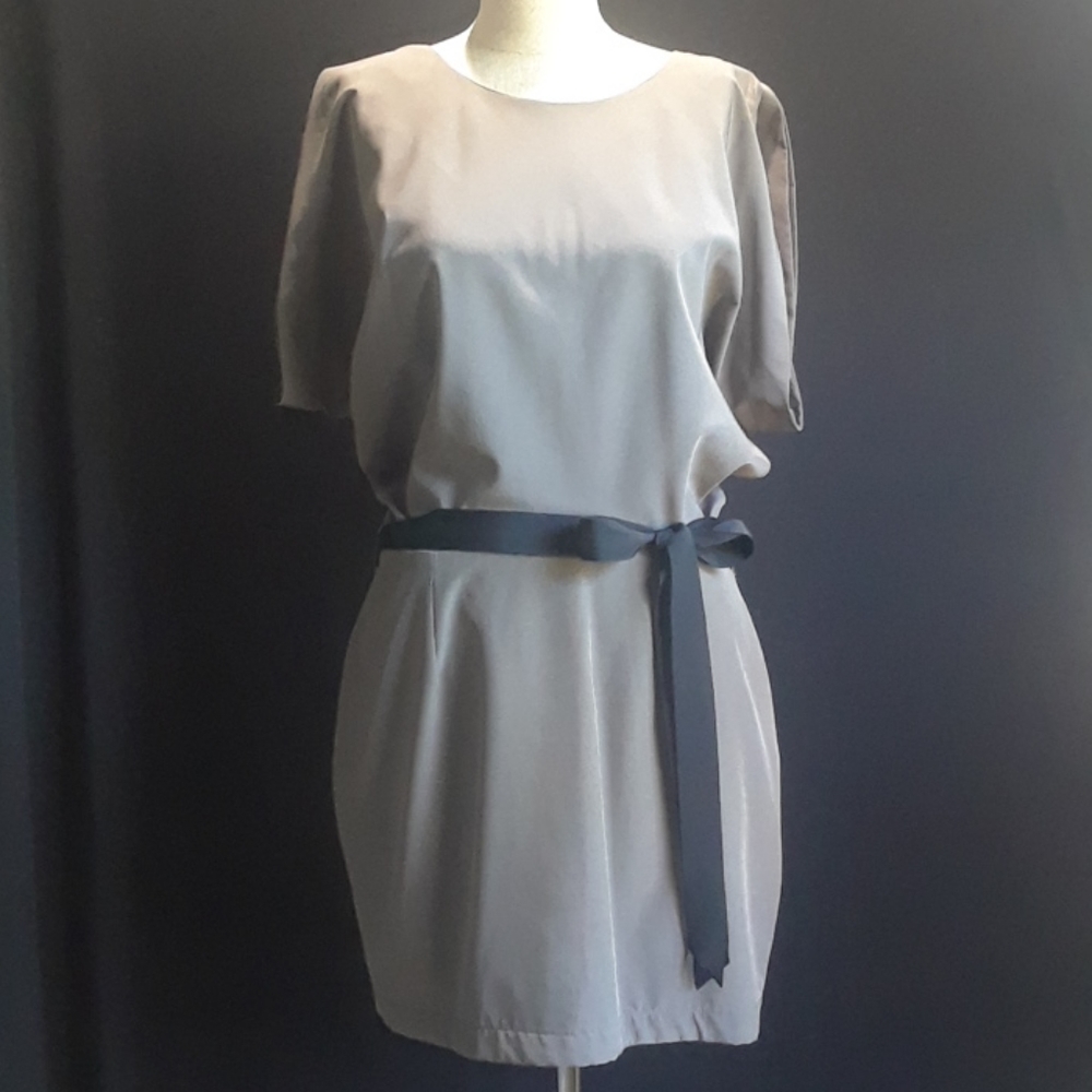 BLVD  back cut out dress. TAUPE color.